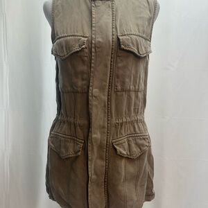 Matty M Women's Khaki Utility Vest S